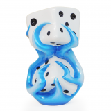 Flaming Dice Blue Fire